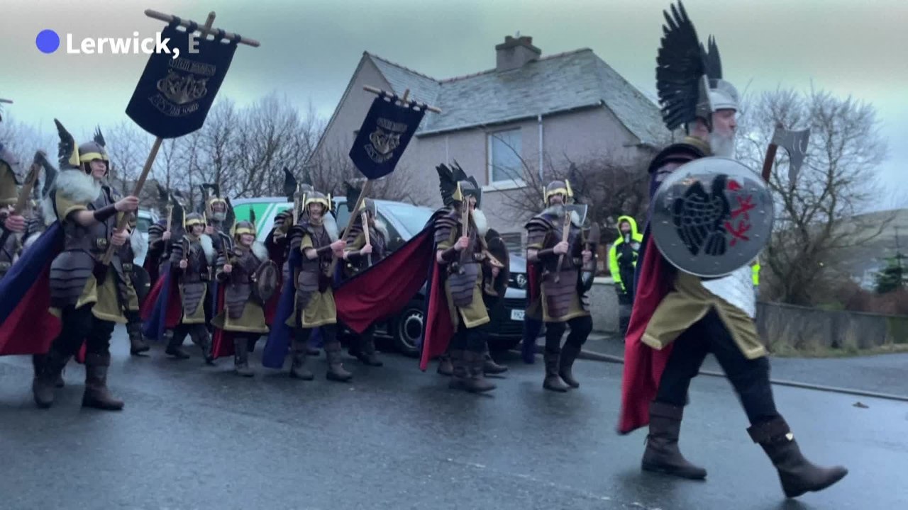 Les îles Shetland célèbrent le festival du feu viking
