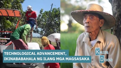 Technological advancement, ikinababahala ng ilang mga magsasaka | Kara Docs
