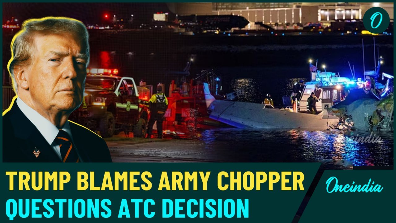A US jet & Army chopper collided near DC, killing 19; Trump blames Army crew, questions ATC decision