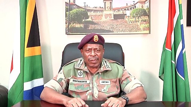 South Africa military commander addresses nation on DRC conflict