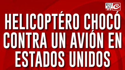 Helicóptero chocó contra un avión repleto de pasajeros: buscan sobrevivientes