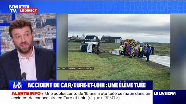 Accident en Eure-et-Loir: 35 enfants se trouvaient dans le car, une élève tuée et 24 blessés