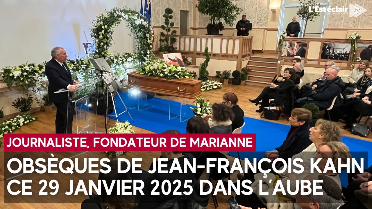 Obsèques de Jean-François Kahn, fondateur de Marianne, ce 29 janvier 2025 à Mussy-sur-Seine (Aube)