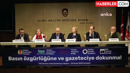 Tgc, Tgs, Türkyaybir, Tys, Pen Türkiye: "Basın Özgürlüğüne ve Gazeteciye Dokunma!"