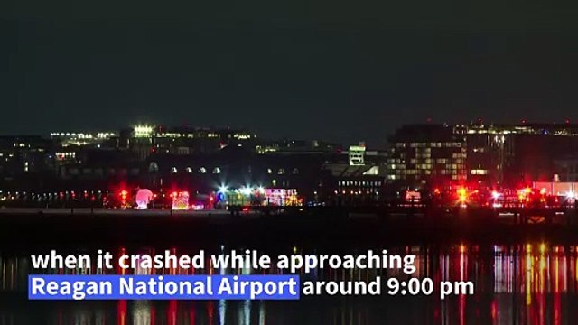 Plane carrying 64 people collides with helicopter, crashes in Washington
