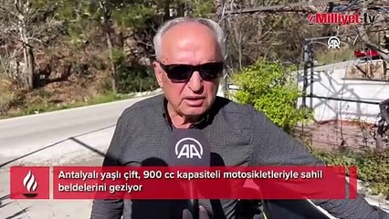 Hızlı, yaşlı ve çılgın! 900 cc motosiklet ile yaptıklarını gören hayrete düşüyor