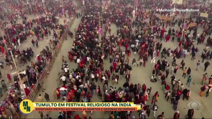Tumulto em festival religioso na Índia deixa mortos | Melhor da Noite