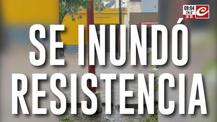 Tremendo temporal en Chaco deja a Resistencia bajo el agua