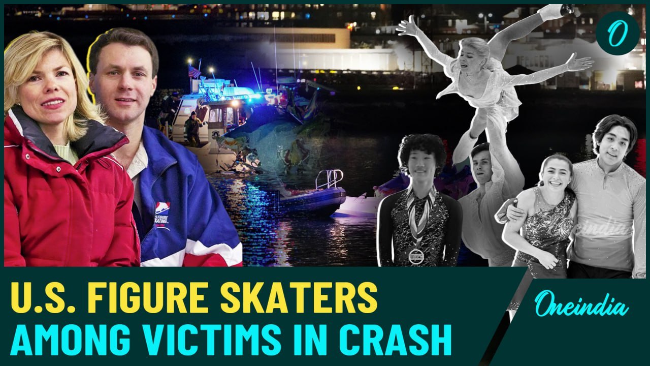 U.S. figure skaters onboard AA flight 5342 collide with military helicopter in D.C, 19 dead