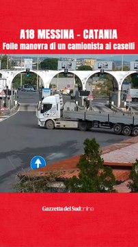 A18 Messina-Catania: ai caselli di Tremestieri la folle manovra di un camionista senza patente per sfuggire ad un posto di blocco