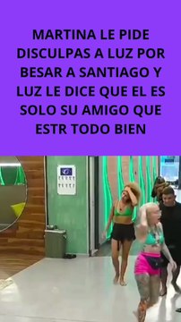 Gran Hermano: Martina le dio un beso a Santiago y le pidió disculpas a Luz que se despachó con una inesperada frase. Mirala.