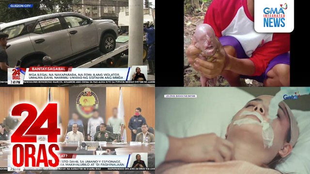 24 Oras: (Part 3) Madalas kumalat na sakit 'pag malamig ang panahon; bagong silang na biik, tila nagmukhang tao; 5 Chinese na inaresto dahil sa umano'y espionage, nagbalatkayo para makihalubilo at 'di paghinalaan, atbp.