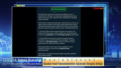 Manipülasyon: Suriye Yeni Yönetiminden Gümrük Vergisi Artışı