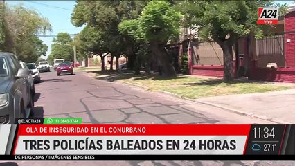 🚨 OLA DE INSEGURIDAD EN EL CONURBANO BONAERENSE: TRES POLICÍAS BALEADOS EN 24 HORAS