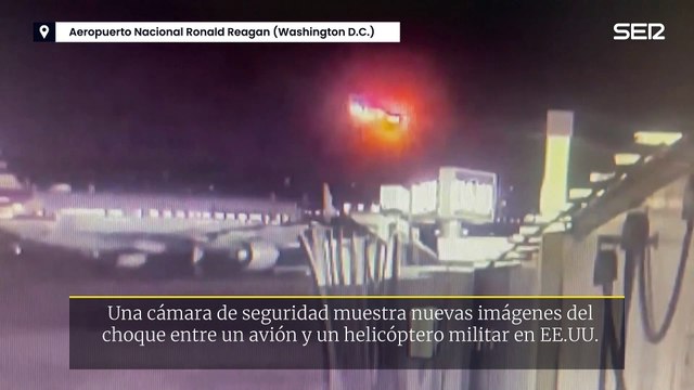 Una cámara de seguridad muestra nuevas imágenes accidente aéreo en Washington D.C.