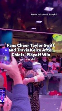 Fans Cheer Taylor Swift and Travis Kelce After Chiefs' Playoff Win