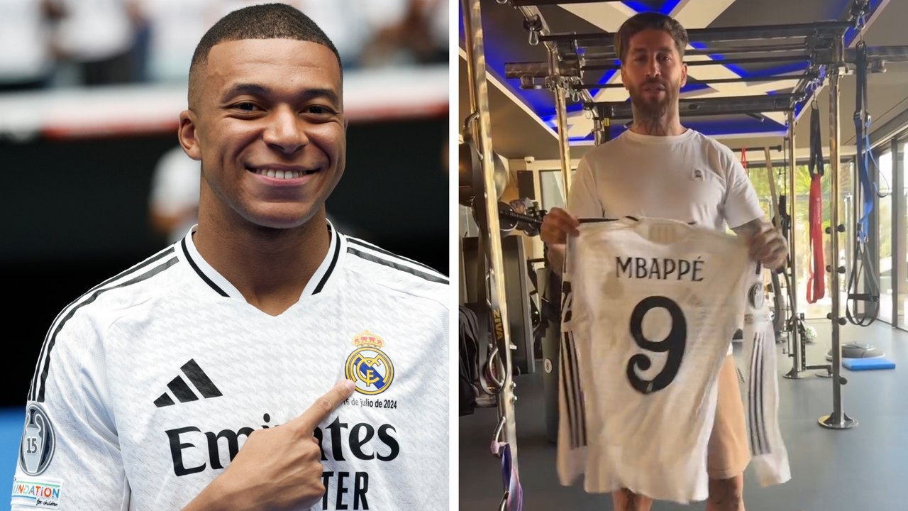 Sergio Ramos recibe regalo de Mbappé en medio de su posible llegada a la Liga Mx con Monterrey