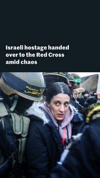 Israeli hostage handed over to the Red Cross amid chaos