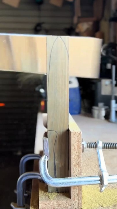 Crafting a Wooden Knife from the Hardest Wood--project2025-#Woodworking #DIY #ASMR #Woodcraft #Carving #Handmade #Satisfying #WoodArt