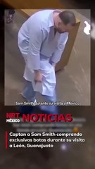 El cantante británico aprovechó su tiempo en la ciudad para recorrer sus emblemáticas calles y realizar una parada en una exclusiva tienda de botas.
