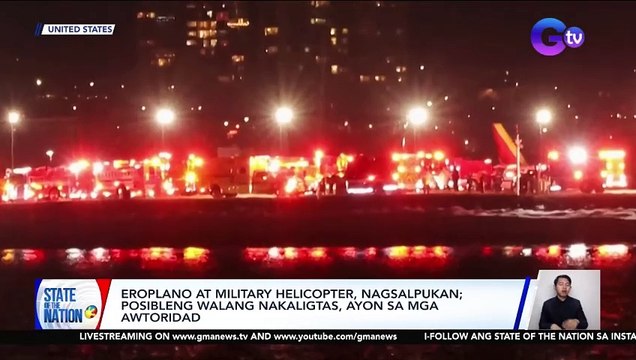 Eroplano at military helicopter, nagsalpukan; posibleng walang nakaligtas, ayon sa mga awtoridad | SONA