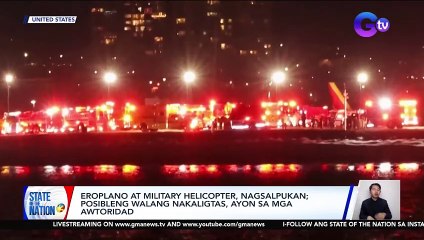 Eroplano at military helicopter, nagsalpukan; posibleng walang nakaligtas, ayon sa mga awtoridad | SONA