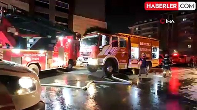 Denizli'deki Rezidans Yangınında 11 Kişi Kurtarıldı