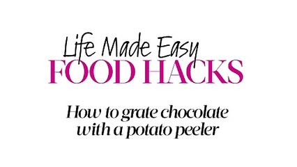 How To Grate Chocolate With A Potato Peeler | GoodToEat