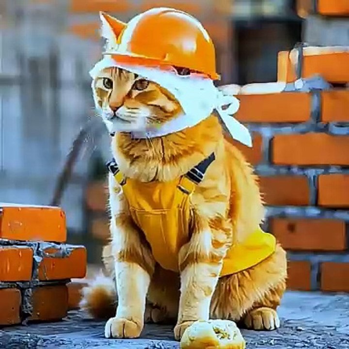 New!!! Hardworking Cat Animation