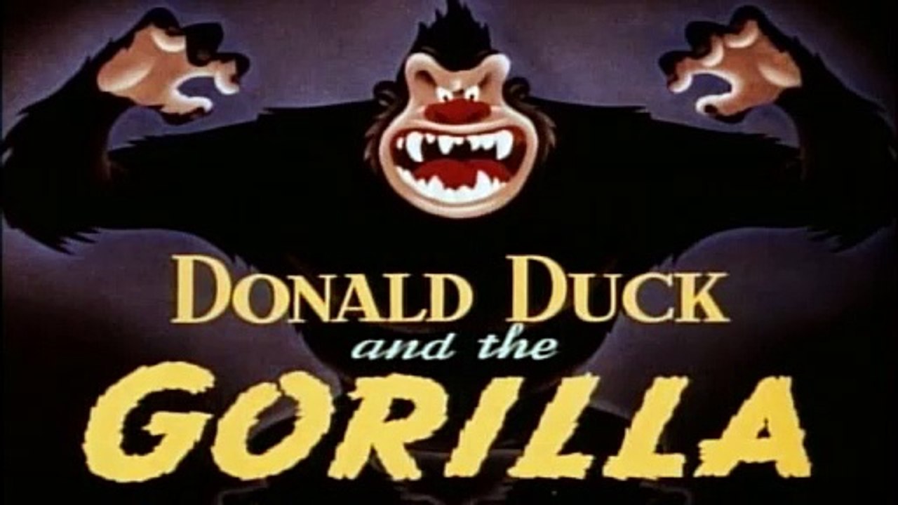 Donald Duck Cartoons 45 - Donald Duck And The Gorilla (1944) | Ajax the killer gorilla and Donald Duck