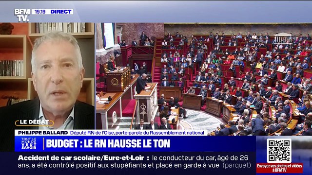 Censure: On verra ce qu'il convient de faire pour la France et les Français , indique Philippe Ballard (RN)