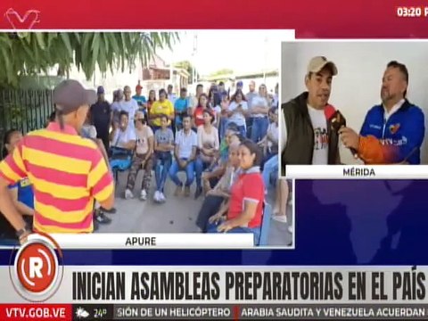 Ciudadanos del edo. Mérida participan en asambleas preparatorias para el Congreso del PSUV y JPSUV