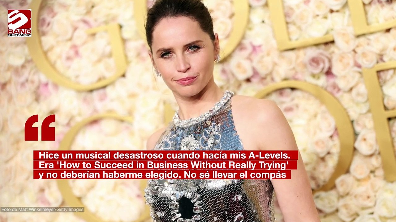 Felicity Jones 'no es una gran cantante'