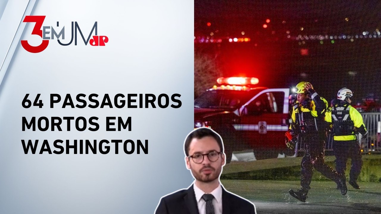 Trump diz que não há sobreviventes em acidente entre avião e helicóptero; Neitzke comenta