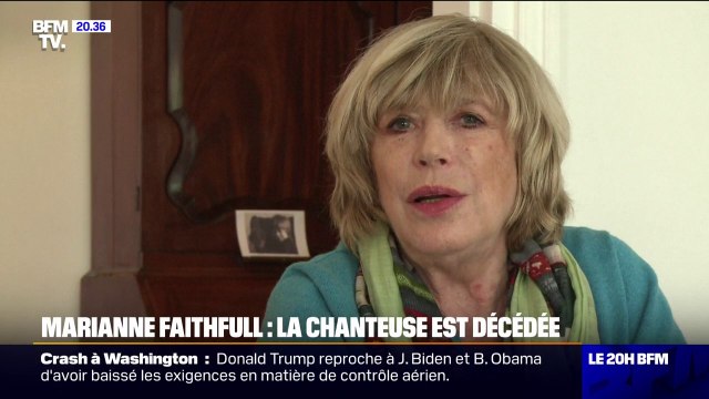 La chanteuse et actrice britannique Marianne Faithfull est décédée à l'âge de 78 ans