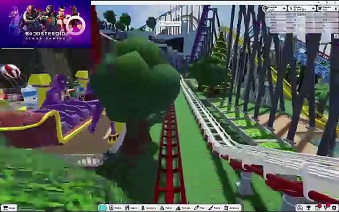 Roblox theme park tycoon 2  coaster #Boosteroid #roblox