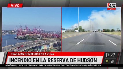 🚨INCENDIO EN LA RESERVA DE HUDSON: EL FUEGO VOLVIÓ A AVIVARSE