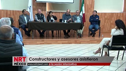 Constructores y asesores asistieron a la sesión informativa