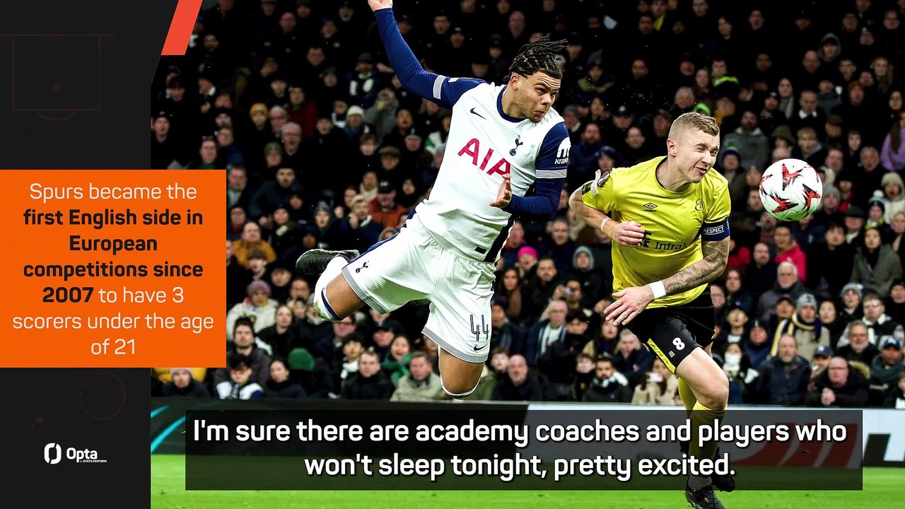 Made in Tottenham - Postecoglou lauds young starlets