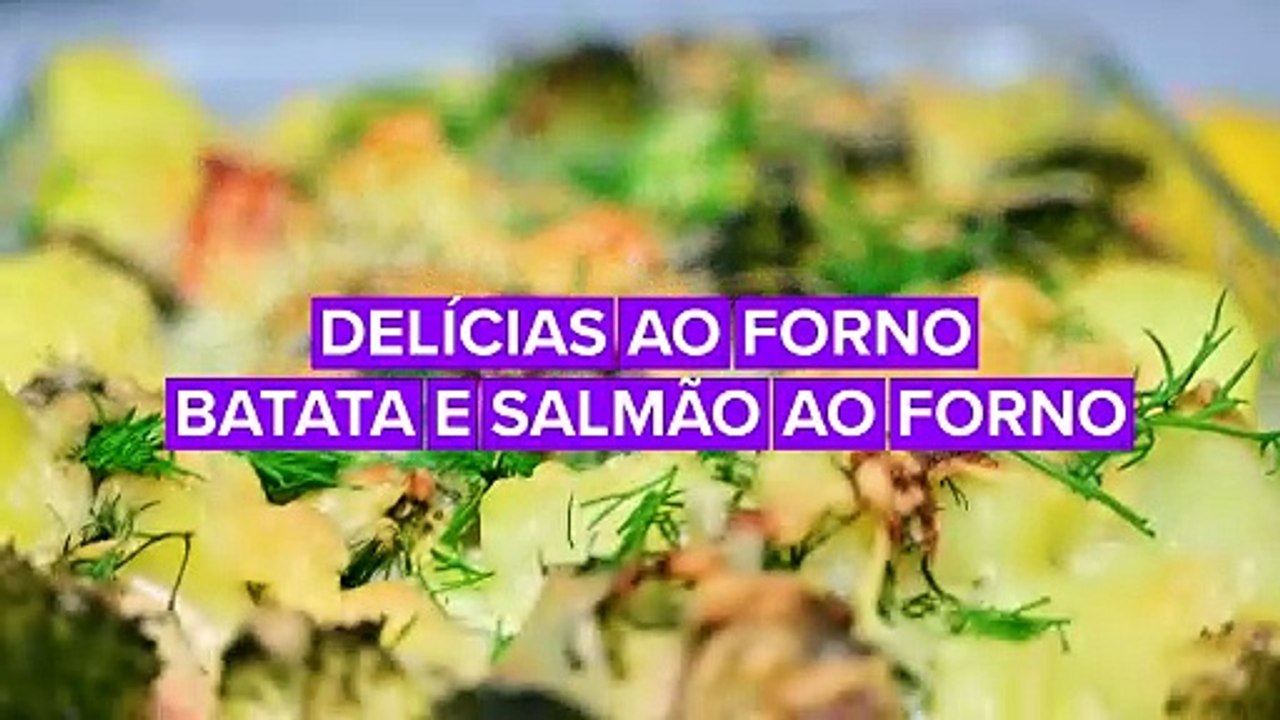 Delícias ao Forno: Salmão e batatas ao forno