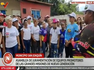 Carabobo | Comuneros participan en asamblea de juramentación de promotores de las grandes misiones