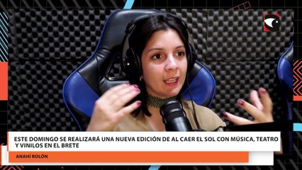 Este domingo se realizará una nueva edición de Al Caer el Sol con música, teatro y vinilos en el Brete
