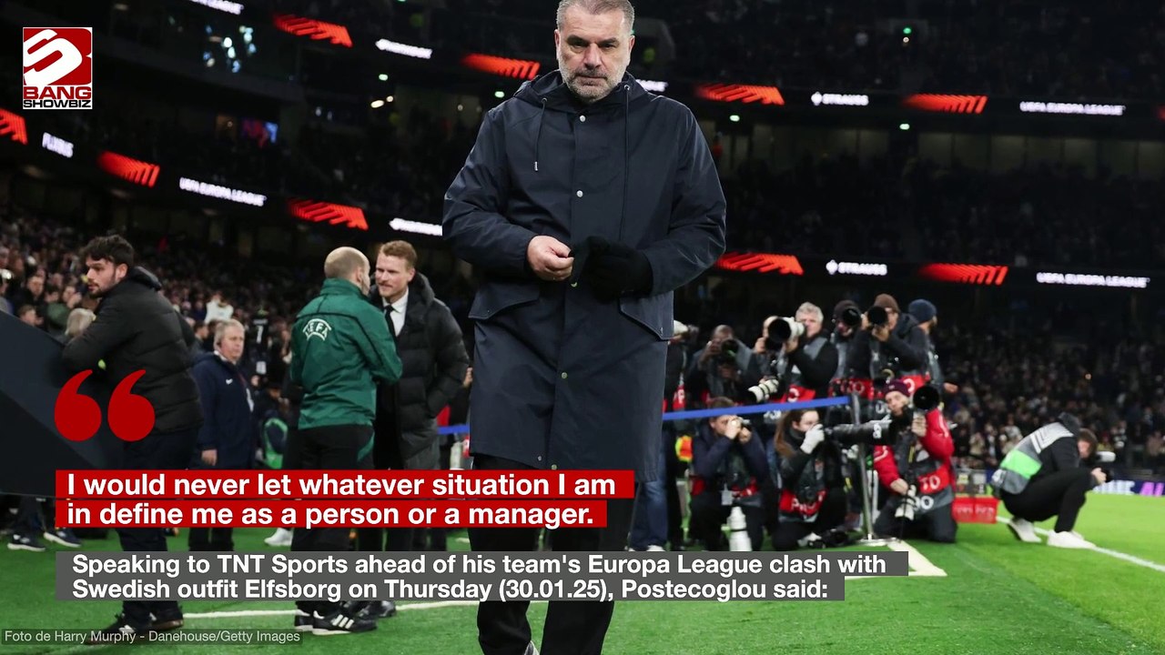 Ange Postecoglou will never 'flinch' when it comes to his footballing principles