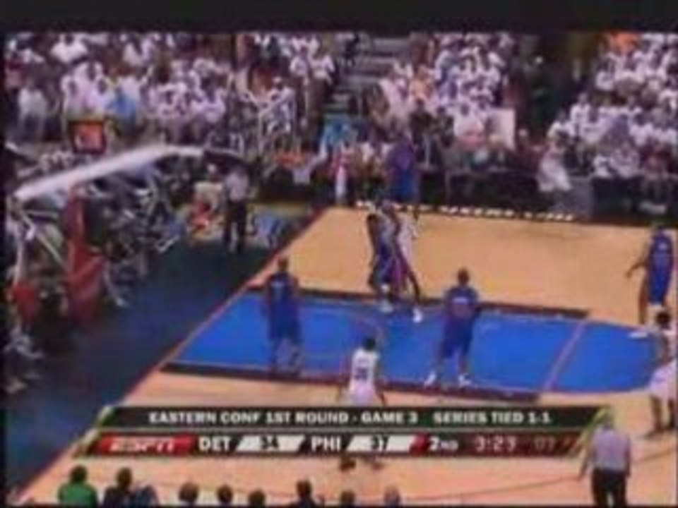 Samuel Dalembert : Game 3 vs Detroit (Playoffs 2008)