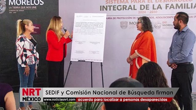 SEDIF y Comisión Nacional de Búsqueda firman acuerdo para localizar a personas desaparecidas