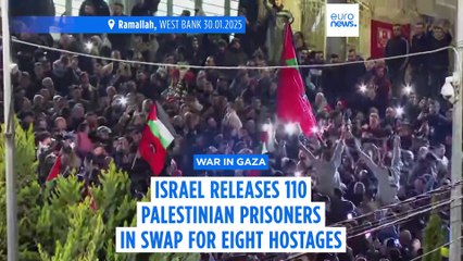 Israel releases 110 Palestinian prisoners on same day UNRWA ban comes into effect