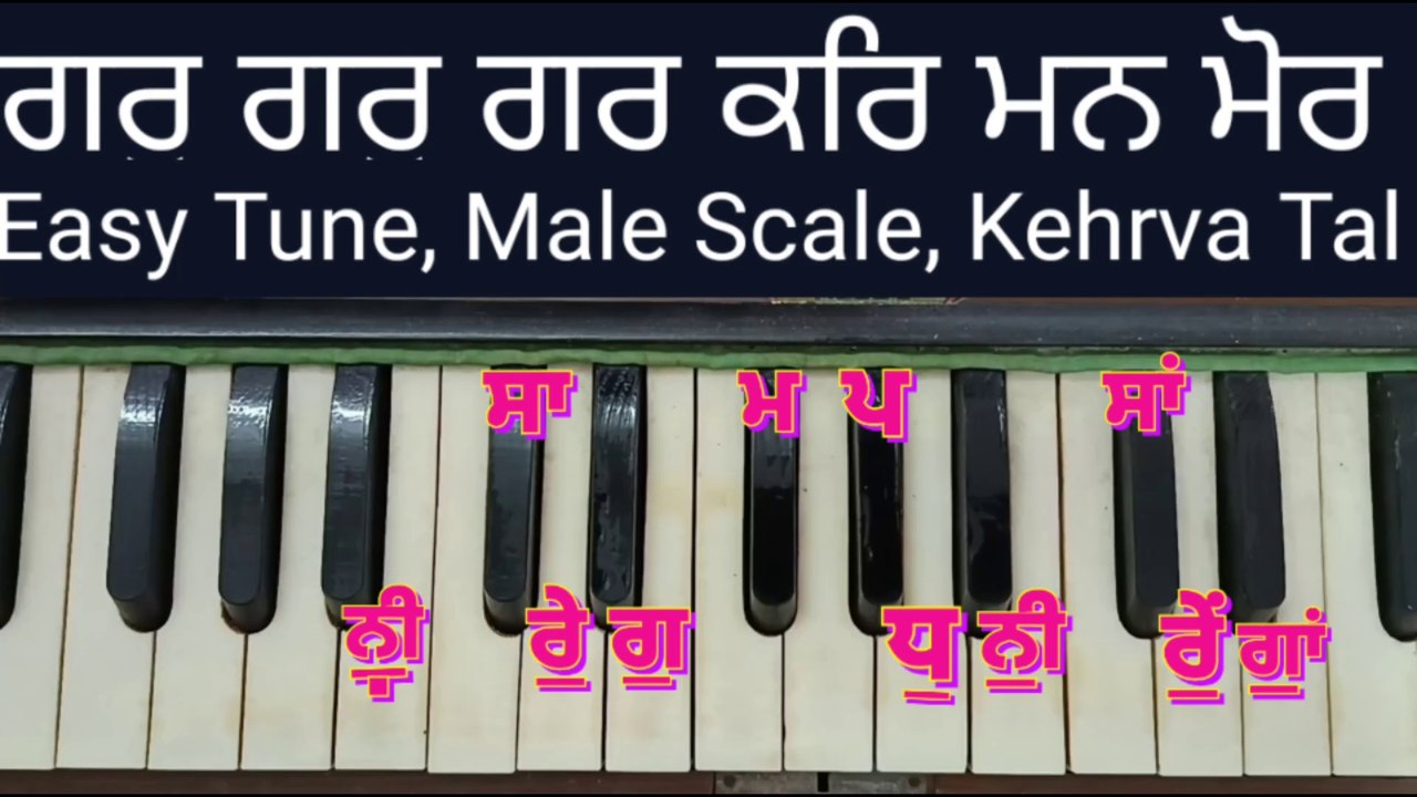 Guru Guru Gur Kar Mann Mor । Male Scale