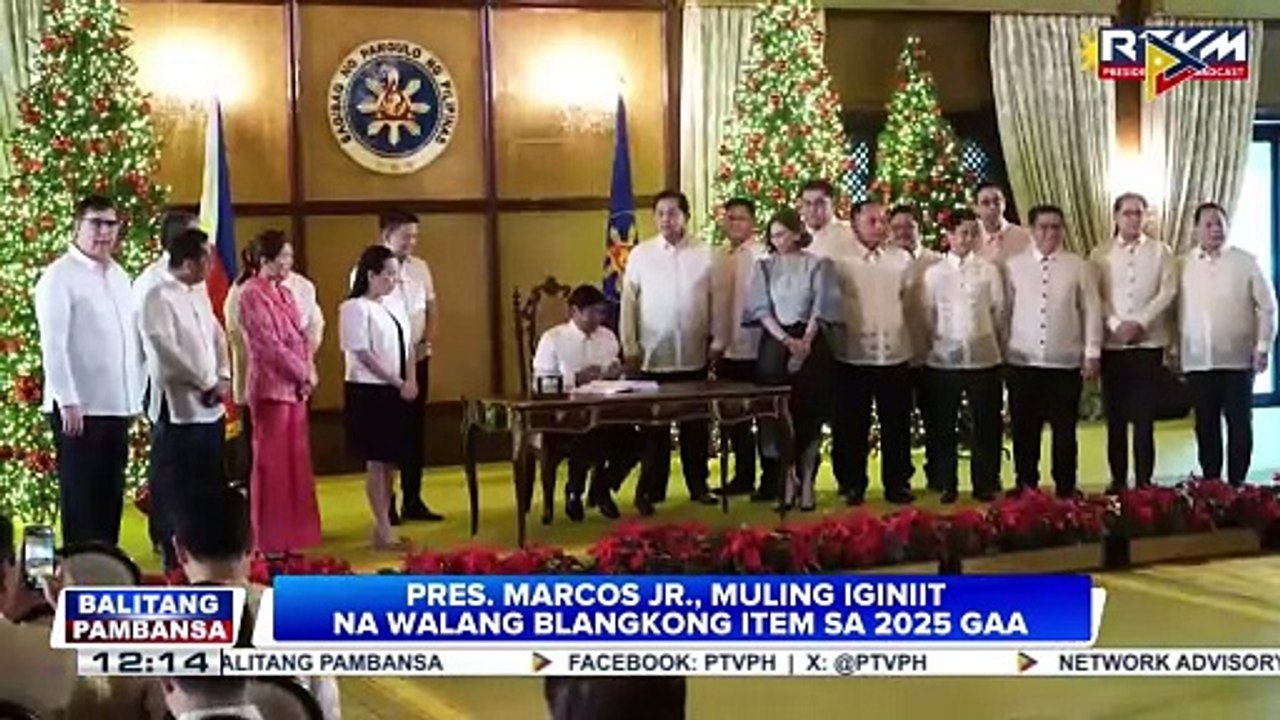 PBBM, muling iginiit na walang blangkong item sa 2025 GAA;