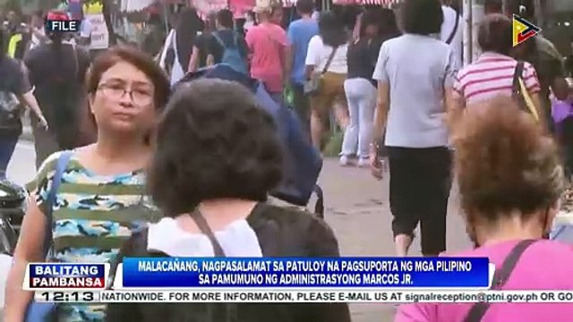 Malacañang, nagpasalamat sa patuloy na suporta ng mga Pilipino sa administrasyon ni PBBM