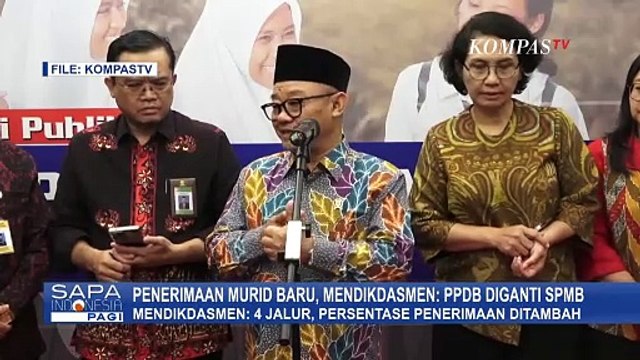 PPDB Diganti SPMB, Begini Penjelasan Mendikdasmen Soal 4 Jalur Penerimaan